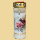 Grablicht Motivlicht 7Tage Florales Herz