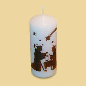 Weihnachtsstumpen Krippe