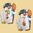 Schokolade Schneemann Frosty Baumbehang