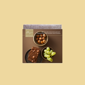 Berger Bio Vollmilchschokolade mit ger&ouml;steten Haseln&uuml;ssen & Rosinen