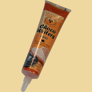 Dekorschrift Schokoladegeschmack orange hart