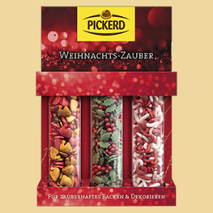 Weihnachtszauber Weihnachtsmützen, Zuckerstangen & Ilex & Perlenmix