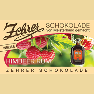 Zehrer weisse Schokolade mit Himbeerrum