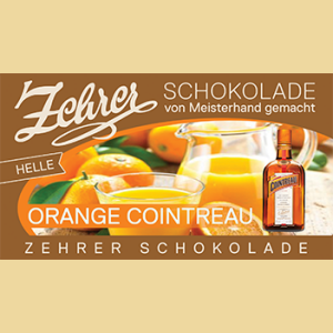 Zehrer Orangencointreau Schokolade Vollmilch