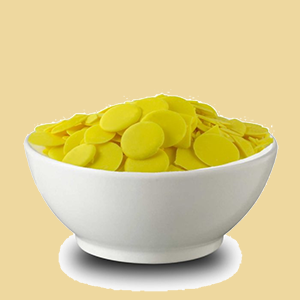 Gelbe Glasurmasse mit Zitronengeschmack