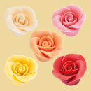 Marzipan Rose weiss, rot, gelb, rosa oder orange