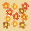 Marzipanbl&uuml;mchen antik 3er