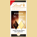 Lindt Excellence Fusion 70% & weisse Schoko 100g Tafel