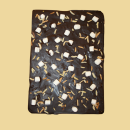 Hausgemachte Zartbitter Bruchschokolade mit Marshmallows...