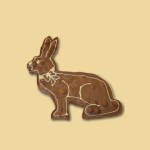 Bruchschoko Hase gro&szlig; Vollmilchschoko mit N&uuml;ssen