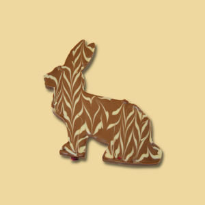 Bruchschoko Hase gro&szlig; Vollmilchschoko marmoriert