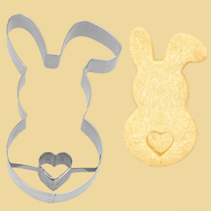Hase Keksausstecher mit Herzpuschel 7,5cm