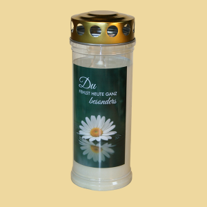 Gedenkkerze Du FEHLST HEUTE GANZ besonders 7 Tage