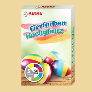 Hochglanz Eierfarben 5 Tabletten & Schellack