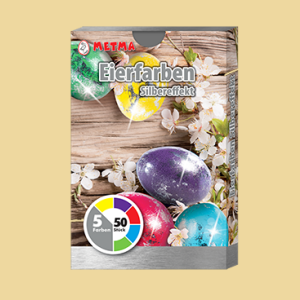 Eierfarben Silbereffekt