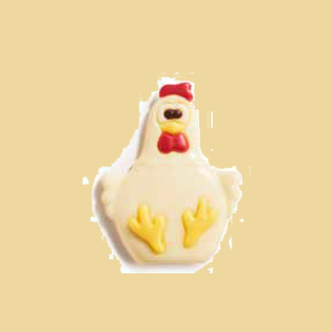 Schoko Henne wei&szlig;