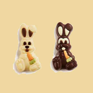 Schoko Hase wei&szlig; oder Zartbitter