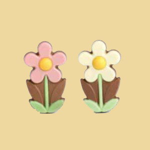 Schokolade G&auml;nsebl&uuml;mchen pink oder wei&szlig;