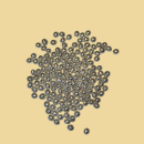 Silberperlen mit weichem Schokokern