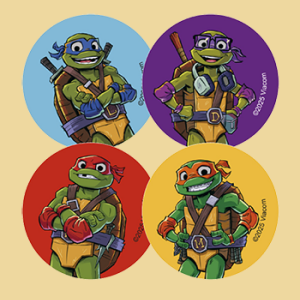 Ninjaturtles Muffin bzw. Cupcake Tortenbilder 4er