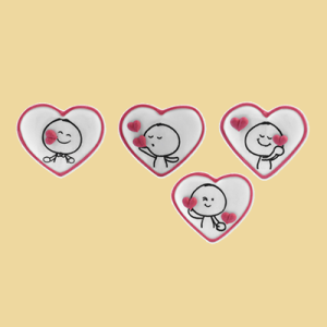 Cartoon Herz Aufleger 4cm