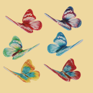 Schmetterling Zuckerfigur 6cm 6 Motive