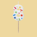 Zahlenkerze Geburtstagskerze mit Konfetti 8