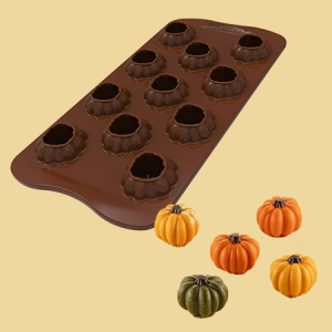 Silikon K&uuml;rbis Pralinenform 