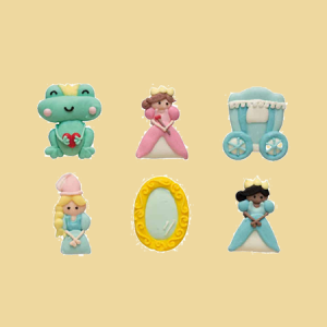 Froschk&ouml;nig Zuckerfiguren Set 6er