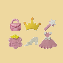 Prinzessin Zuckerfiguren Set 6er