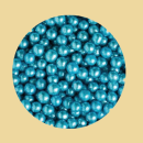Zuckerperlen hellblau metallic 5mm 100g