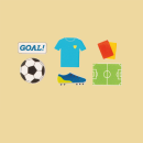 Fu&szlig;ball Zuckerfiguren Set Goal