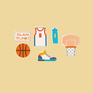 Basketball Zuckerfiguren Set 