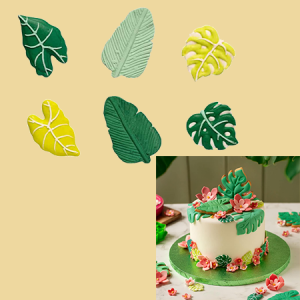 Tropische Bl&auml;tter Zucker 6er