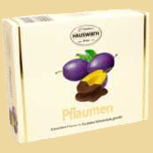 Pflaumen in Zartbitterschokolade