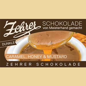 Zehrer Caramel, Honey & Mustard Zartbitterschokolade