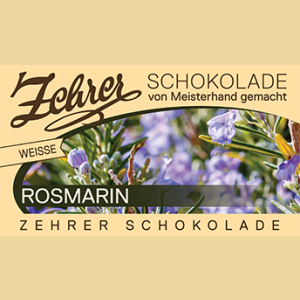 Zehrer weisse Rosmarinschokolade