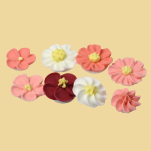 Zuckerblumen bunt 5er