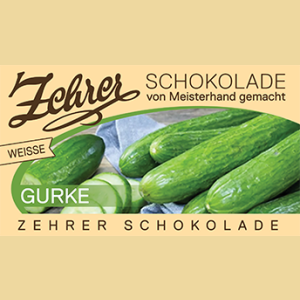 Zehrer weisse Gurkenschokolade