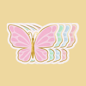 Servietten Schmetterling Mix
