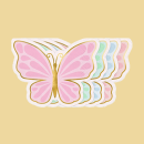 Servietten Schmetterling Mix