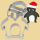 Weihnachtspinguin Keksausstecher 8cm
