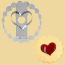 Linzer Ausstecher mit Herz innen 5cm