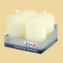 Adventstumpen ivory 60/80mm 4er