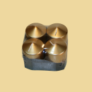 Adventstumpen gold 60/80mm