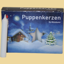 Puppenlichte/Piccolokerzen weiss 65/10mm