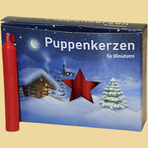 Puppenlichte/Piccolokerzen rot 65/10mm
