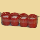 18h Grablichter rot 4er Pack