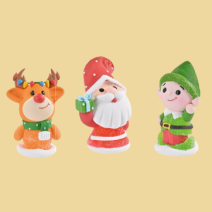 Rentier, Weihnachtsmann oder Wichtel Zuckerfigur