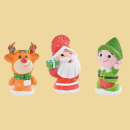 Rentier, Weihnachtsmann oder Wichtel Zuckerfigur